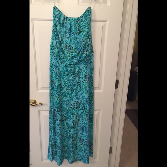 Lilly Pulitzer Strapless Maxi dress - size Small - Picture 1 of 2